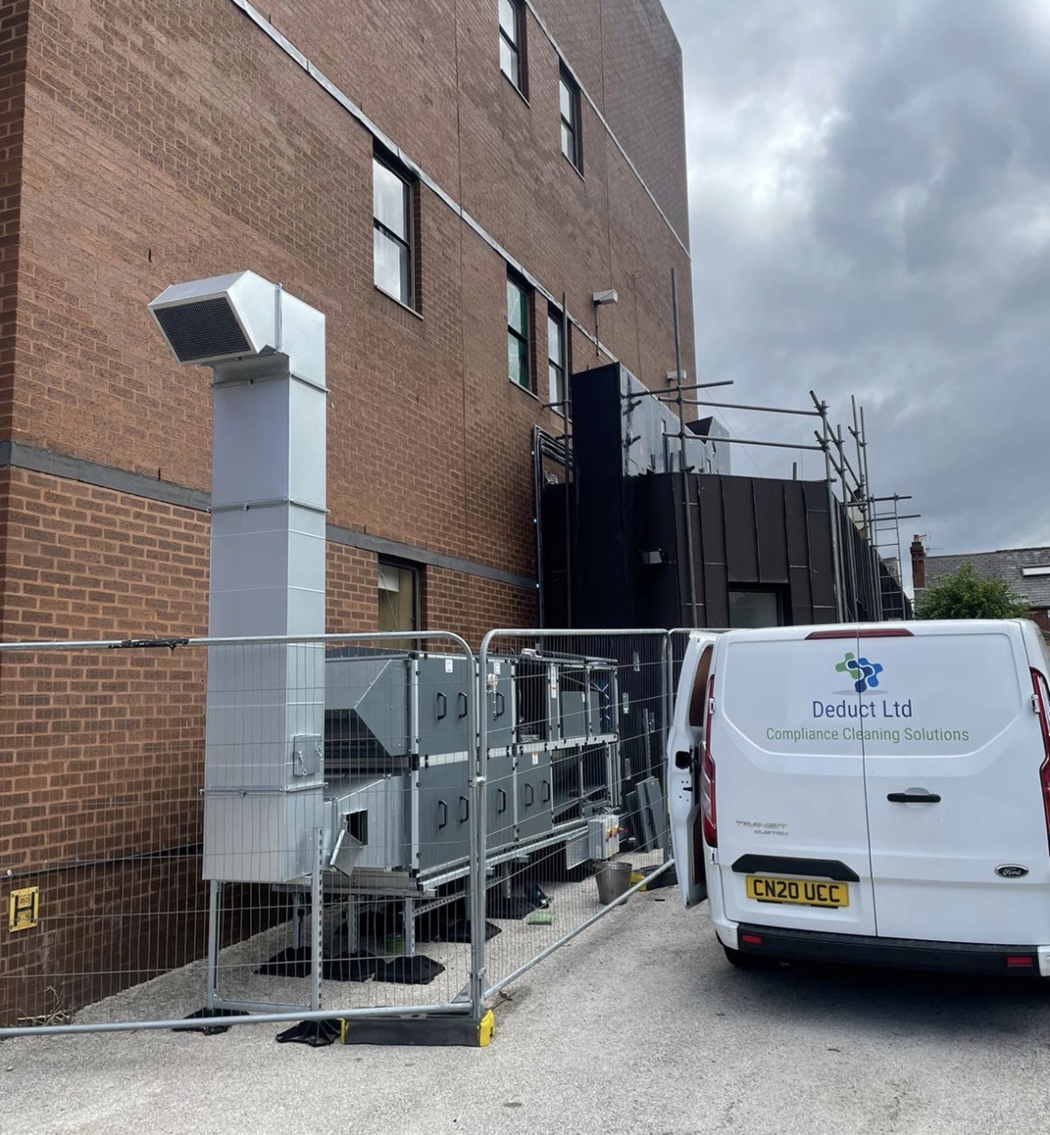 Commercial air handling plant serviced by Deduct Ltd across UK sectors
