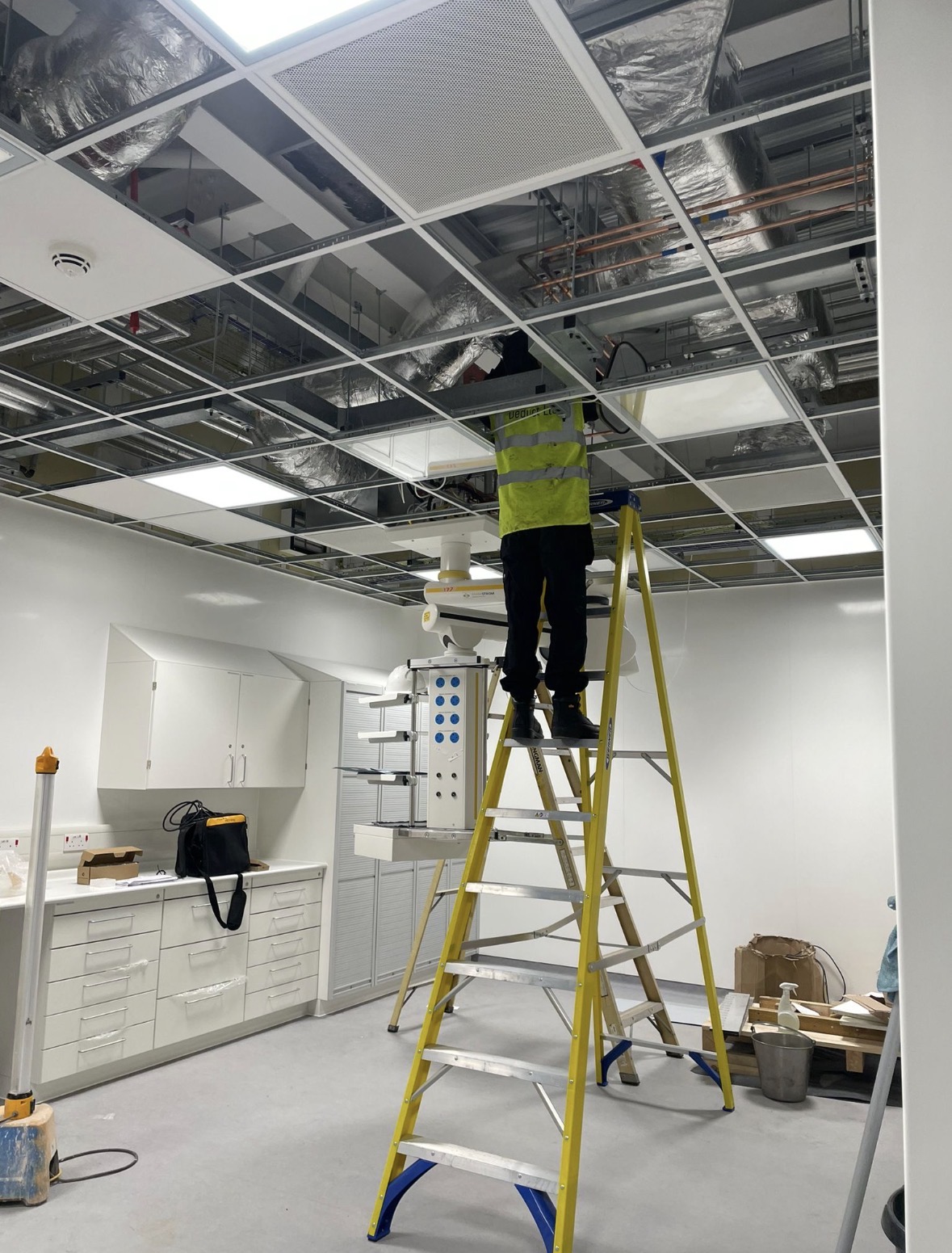 Healthcare ventilation cleaning in a UK hospital