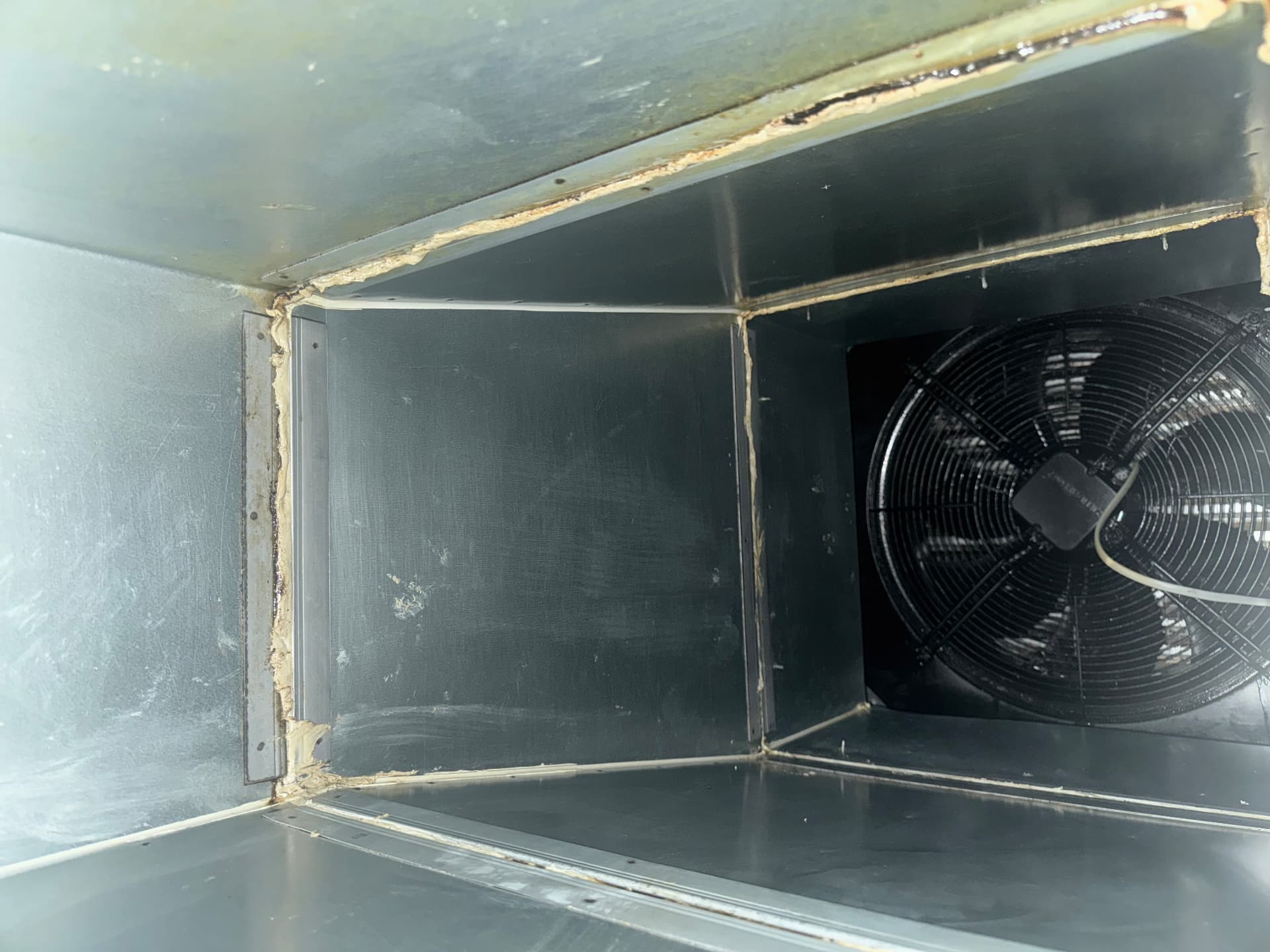 Kitchen Grease Extraction post clean, photographed by Deduct Ltd