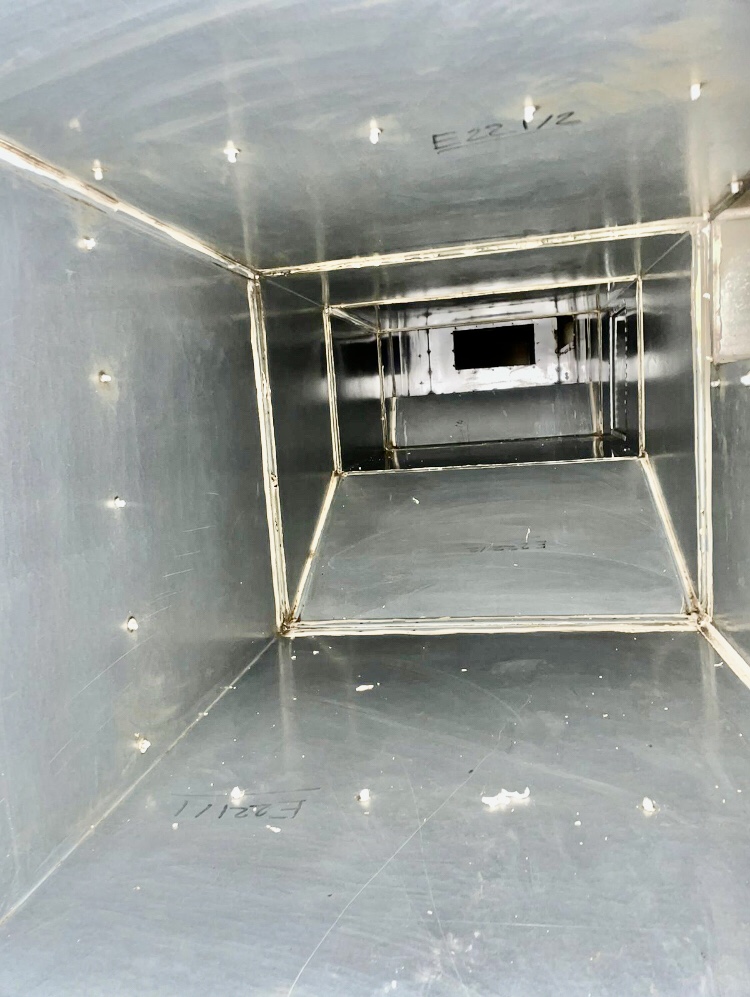 General Extract Ductwork post clean, photographed by Deduct Ltd