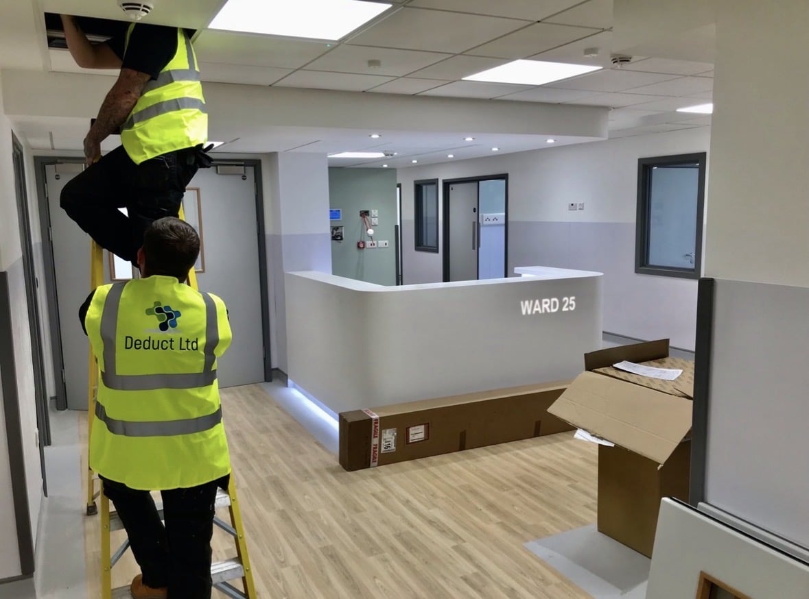 Ward 25 hospital ventilation works