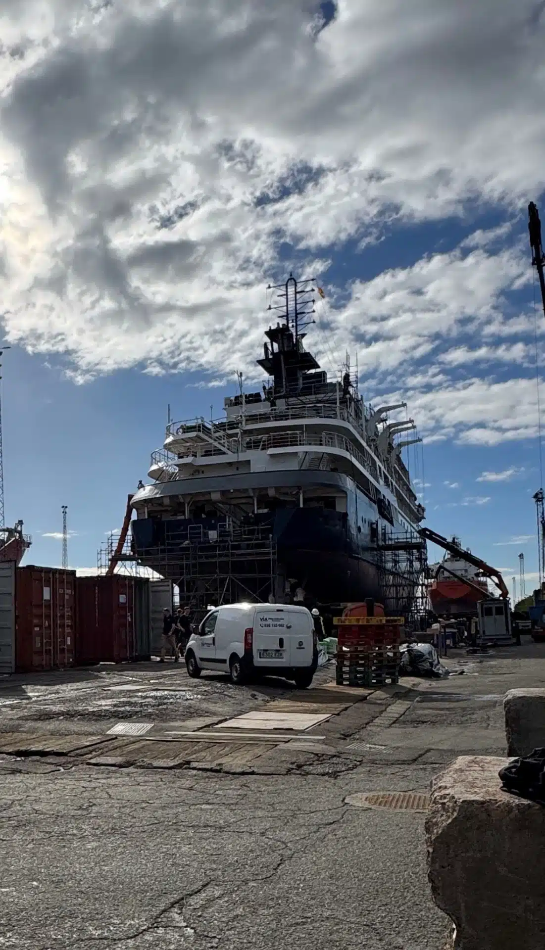 Vessel ductwork cleaning in Las Palmas